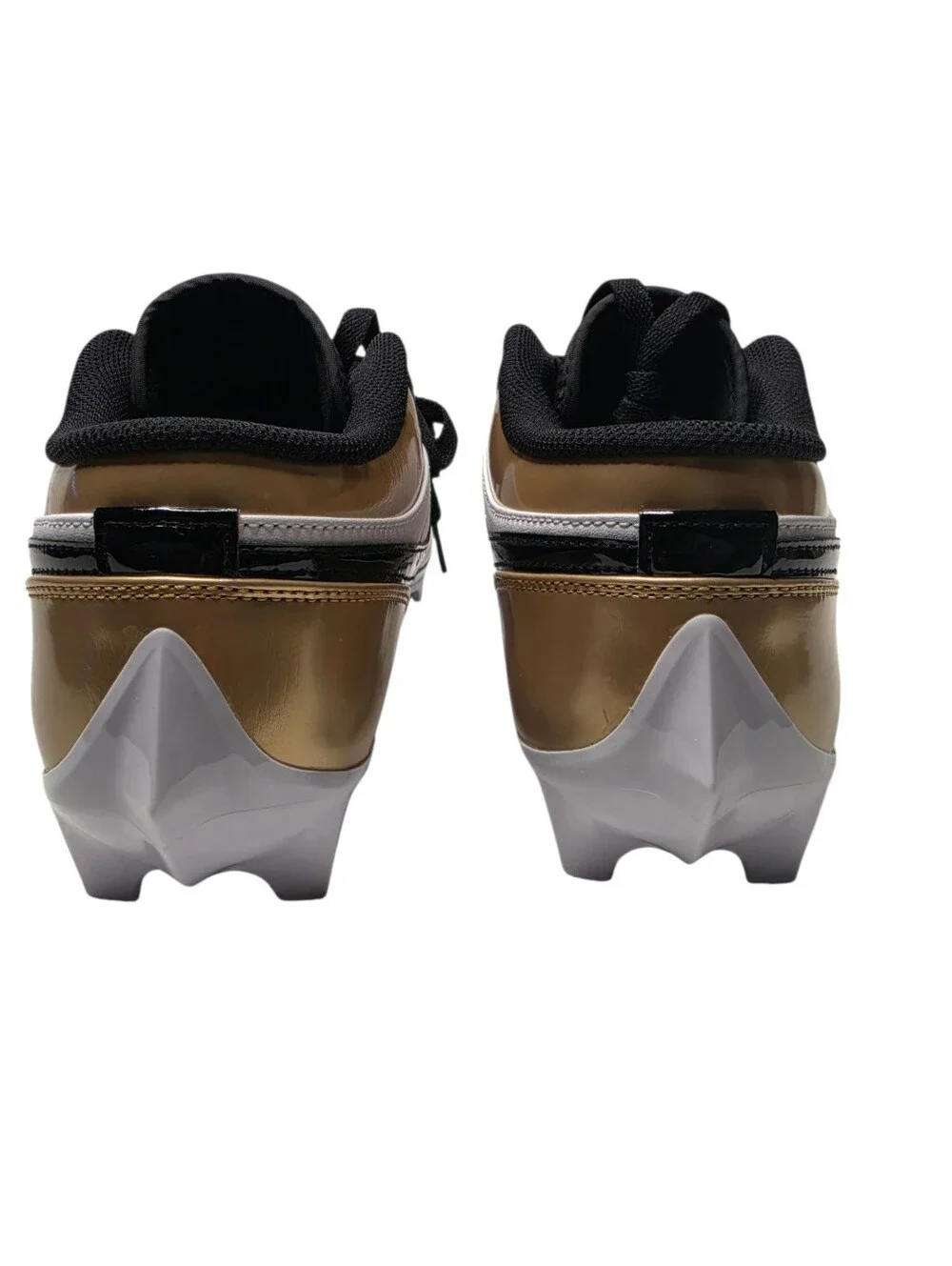 New Nike Air Jordan 1 Low TD Mens sz 10.5 Gold Black Football Cleats FJ6245 701